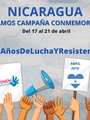 NICARAGUA:  LANZAMOS CAMPAÑA CONMEMORATIVA #5AñosDeLuchaYResistencia 